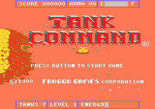 Tank Command Title Screen